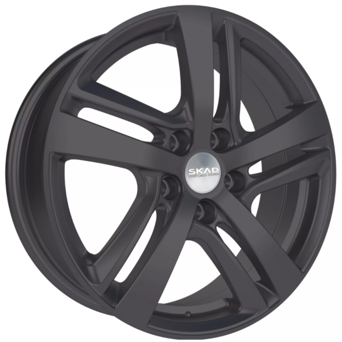 Скад Сеул 6.5x17 5*114.3 ET48 DIA67.1 Черный бархат Литой