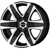 MAK Stone 6 8x18 6*130 ET53 DIA84.1 Black mirror Литой