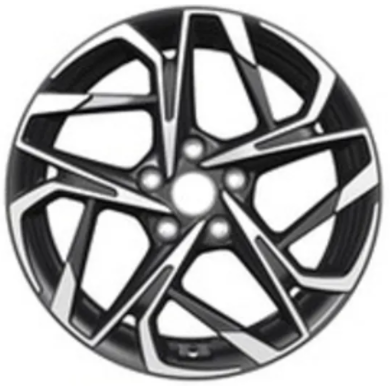 Khomen KHW 1716 7x17 5*108 ET40 DIA54.1 Black-FP Литой