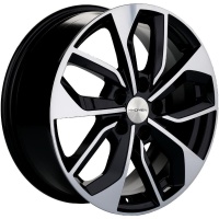 Khomen KHW 1703 7x17 5*114.3 ET39 DIA60.1 Black-FP Литой