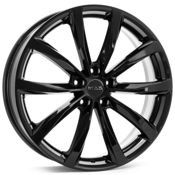 MAK Wolf 7.5x17 5*114.3 ET40 DIA76.1 Gloss Black Литой