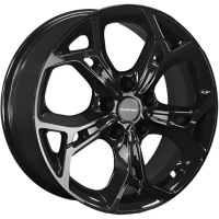 Khomen KHW 1702 7x17 5*114.3 ET37 DIA66.6 Black Литой