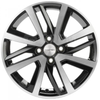 Khomen KHW 1609 6x16 4*100 ET37 DIA60.1 Black-FP Литой