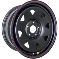 Off Road Wheels Jeep 7x16 5*114.3 ET0 DIA84.1 Black Штампованный