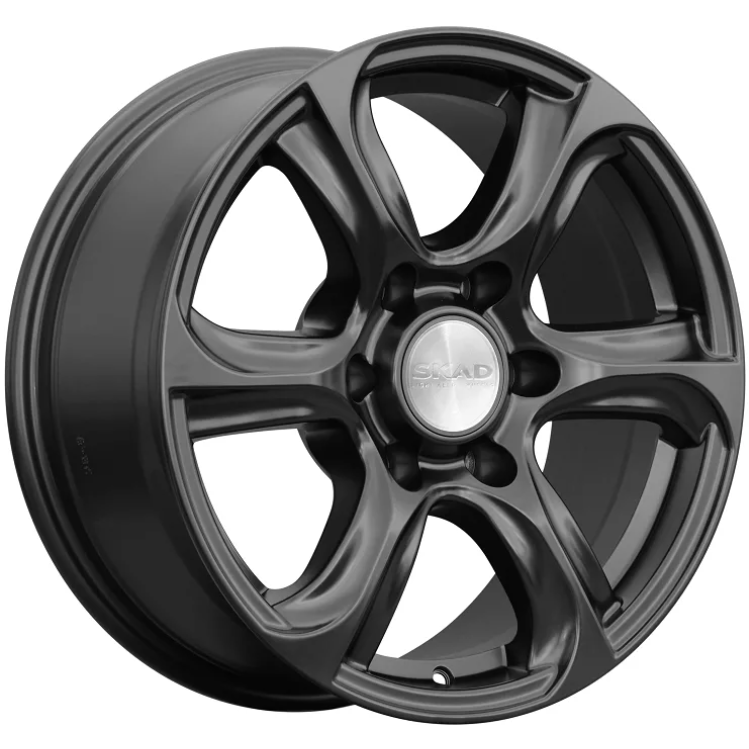 Скад Скала 7.5x17 6*139.7 ET25 DIA106.1 Черный бархат Литой