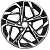 Khomen KHW 1716 7x17 5*108 ET40 DIA54.1 Black-FP Литой