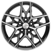 Khomen KHW 1709 7x17 5*114.3 ET43 DIA67.1 Black Литой