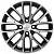 Khomen KHW 1506 6x15 4*100 ET46 DIA54.1 Black-FP Литой